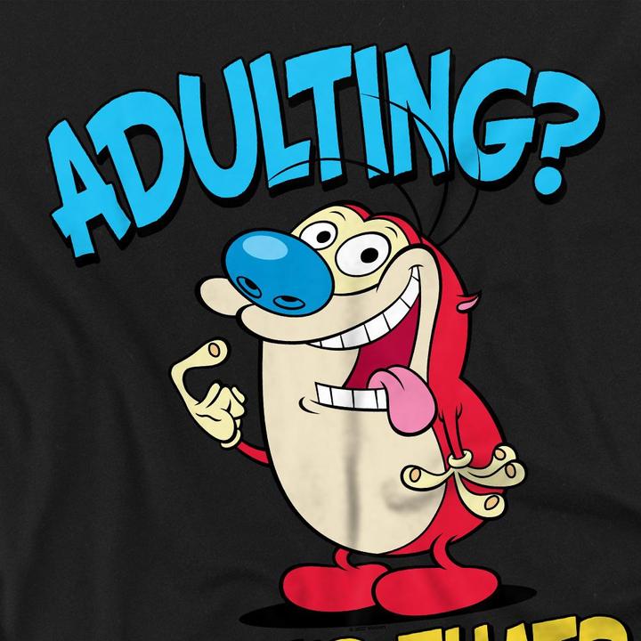 Image du produit Ren & Stimpy - T-shirt ADULTING - Adulte (XL)