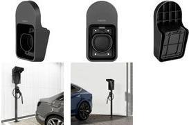 Produktbild LogiLink Wandhalterung mit Kabelablage für Auto-Ladekabel