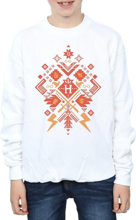Actual product image Boys Christmas Fair Isle Sweatshirt (128)