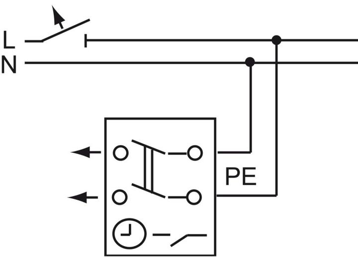 Actual product image Busch-Jaeger UP timer 1071U 2-pole 120min (2-pole)