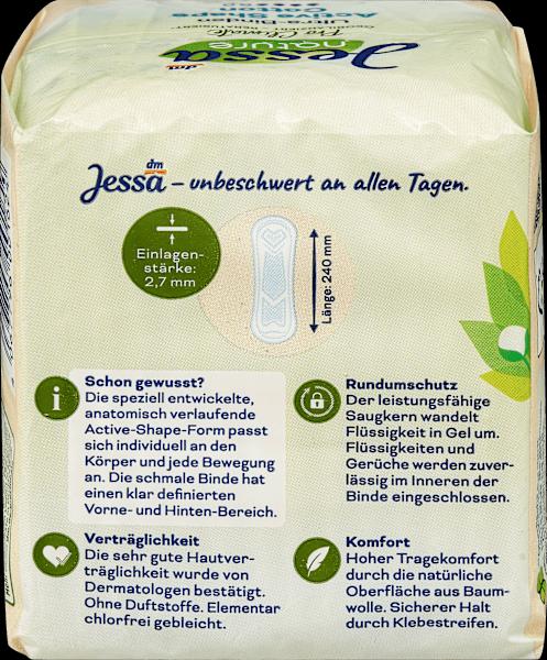 Produktbild dm Jessa Ultra-Binden Nature Active Shape (Damenbinden)