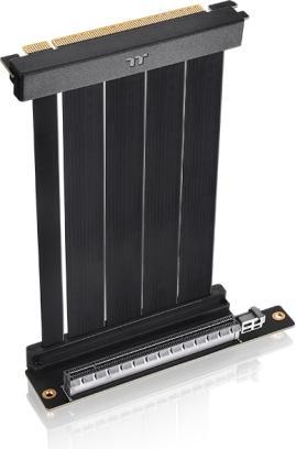 Thermaltake PCI-E 4.0 Dual 90° Riser Cable (schwarz, 13cm)