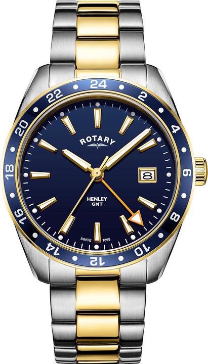 Produktbild Rotary GB05296/05 Henley GMT Herren 40mm 10ATM (Analoguhr, 40 mm)
