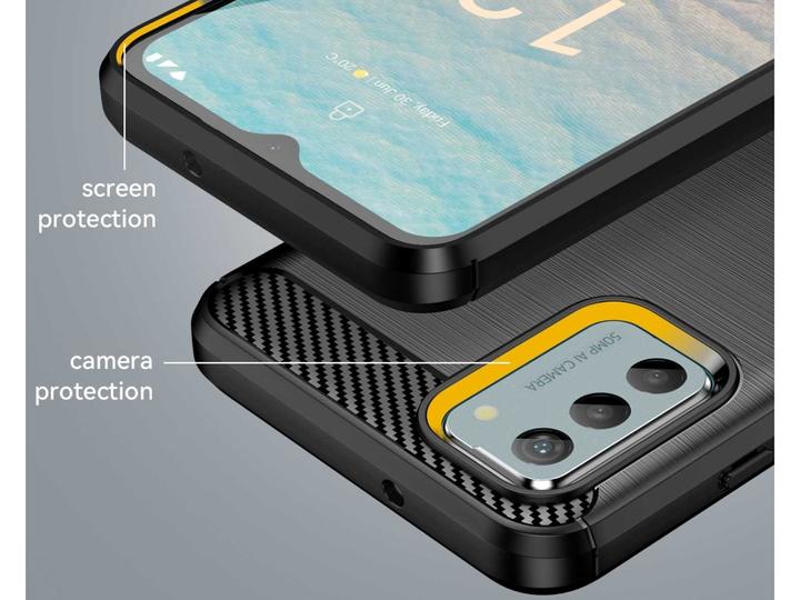 Produktbild Screenguard Nokia G42 Hülle Carbon Brushed Soft TPU (Nokia G42)