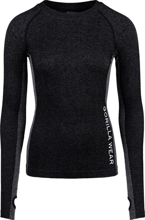 Actual product image Gorilla Wear Selah Seamless Longsleeve - black (M/L)