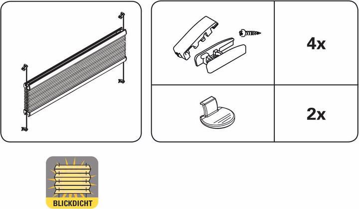 Produktbild Wohnidee Kollektion Plissee mit 2 Bedienschienen (50 x 130 cm)
