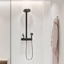 Produktbild hansgrohe Showerpipe 260 2jet mit ShowerTablet Select 400 : Farbe - Matt Black