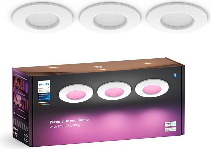 Produktbild Philips Hue White & Color Ambiance Slim Recessed (650 lm)