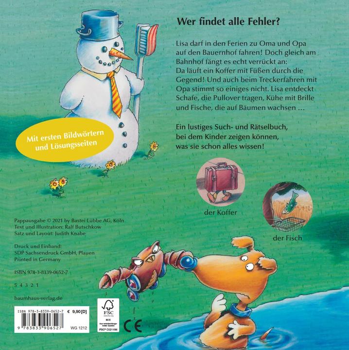 Immagine prodotto Was stimmt denn da nicht? (Pappbilderbuch) (Tedesco, Metà Butschkov, 2021)
