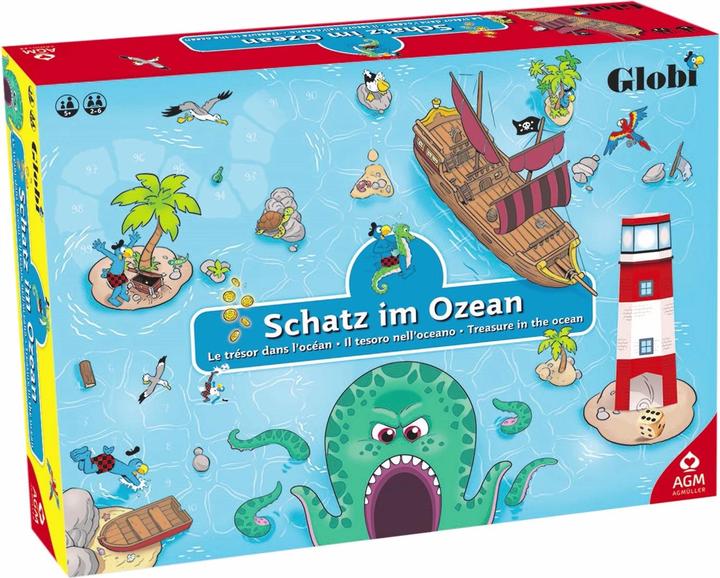 Actual product image AGM Globi treasure in the ocean (Italian, English, French, German)