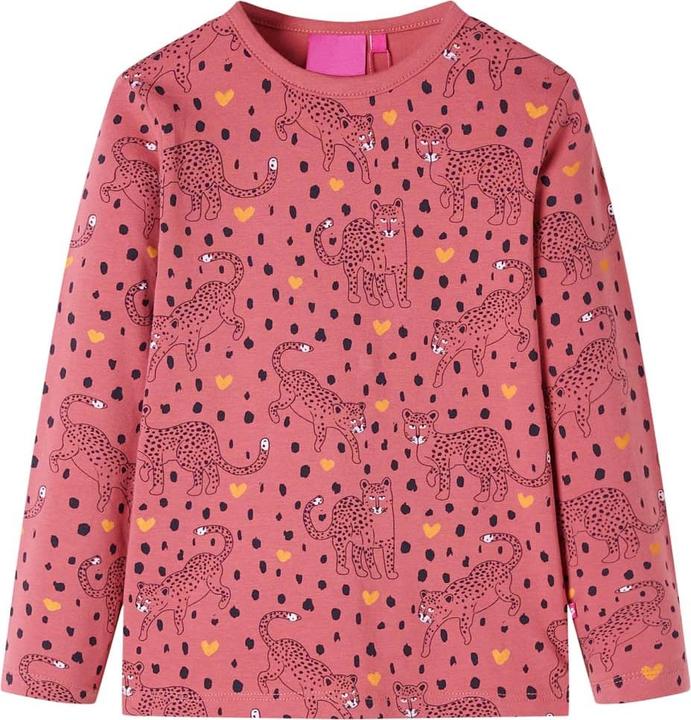 Produktbild VidaXL Kinderpyjama mit Langen Ärmeln Altrosa 92,Material: 95 (92)