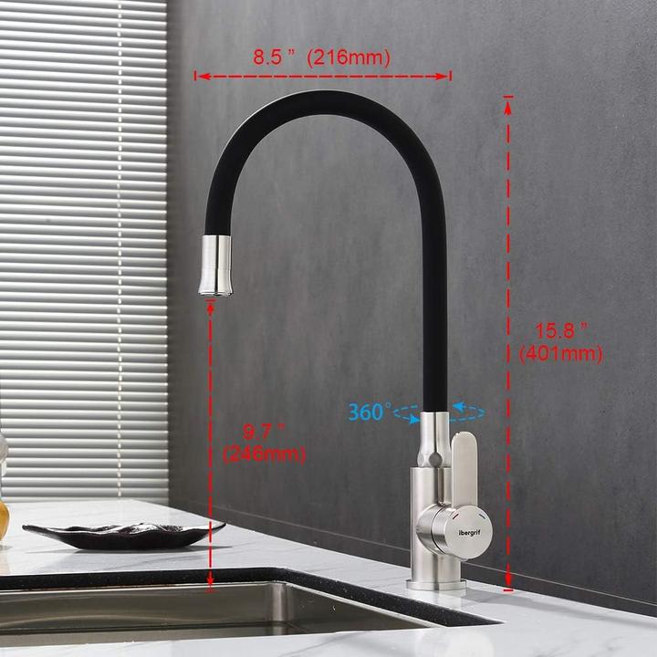 Immagine prodotto Ibergrif M22119-2 Wasserhahn mit flexiblem Auslauf