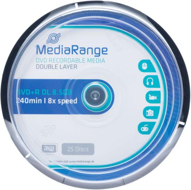 Produktbild MediaRange DVD+R 8.5GB Double Layer (25 x)