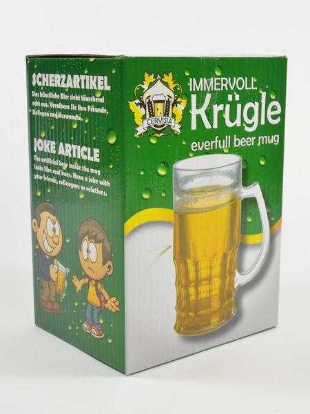 Actual product image Kögler Immervoll Krügle, beer mug with filling, printed box, 13.5x8.5x15.6cm (0.35 l)