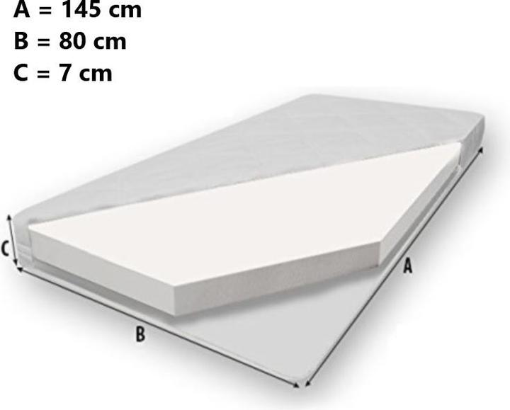 Immagine prodotto ADRK Furniture Letto matrimoniale con materassi XIMENA II BALLERINA CON UNICORN 160x80 (160 x 80 cm)