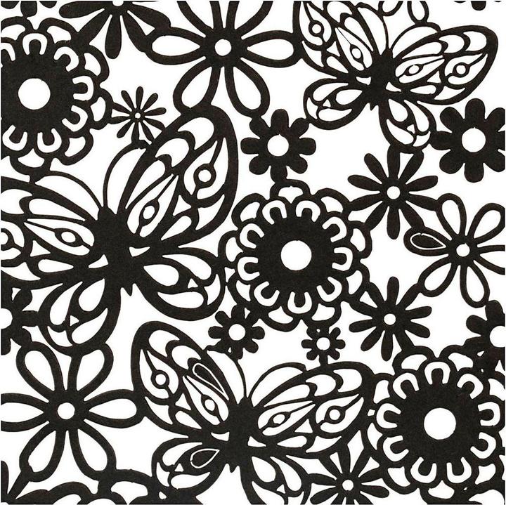 Immagine prodotto Creativ Company Cartoncino nero a fantasia, 10 pezzi. (200 g/m², 10 x)