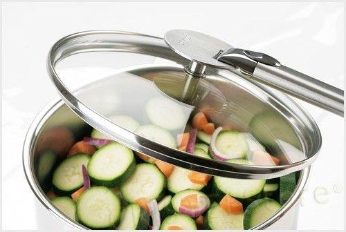 Actual product image Cristel Pot lid Strate, Ø 32 cm Platinum (32 cm, Glass, Metal)