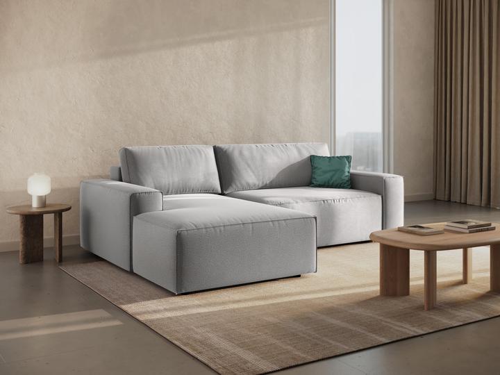 Image du produit Micadoni Canapé D'Angle Gauche Convertible Avec Coffre De Rangement, "Jodie", 3 Places, 246x151x86 Fabriqué e (Canapé d'angle)