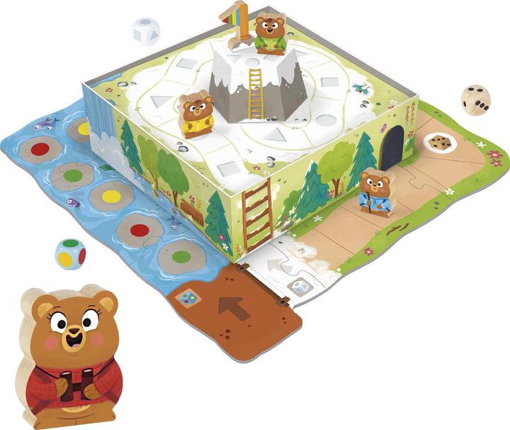 Produktbild Jumbo Goula Bear Adventure - Kids Board Games, Capture the Flag Game - Reach the Mountain & Develop Early (Multilingual)