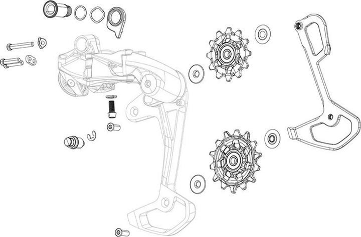 Actual product image Sram Rear Derailleur B-Bolt Kit Rival eTap AXS max. 36T