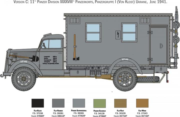 Produktbild Italeri Plastic model Opel Blitz Radio Truck