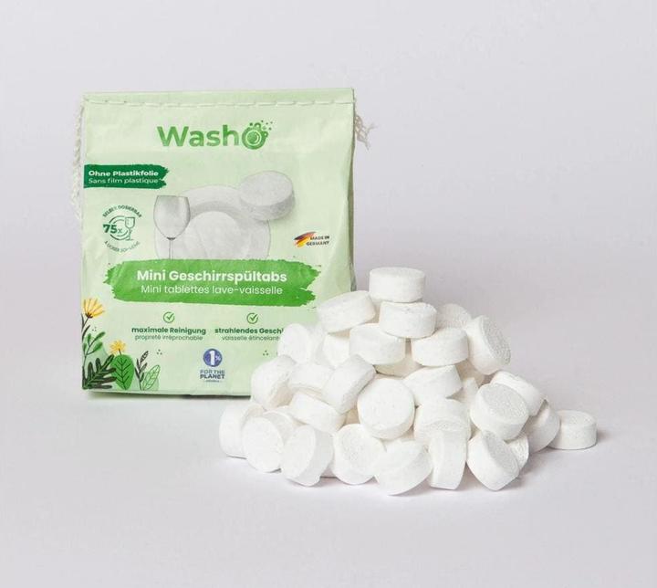 Image du produit Washo Geschirrspül-Tabs (Solide, 75 Cycles de lavage)