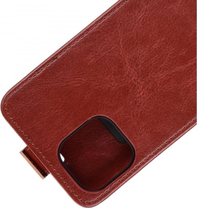 Actual product image Screenguard iPhone 12 Pro Max Leather Case Leather Fold Down Case (Apple iPhone 12 Pro Max)