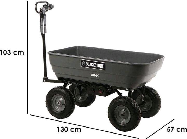 Actual product image Blackstone WB4D AkkuSchubkarre mit Rädern 24V12Ah Akku