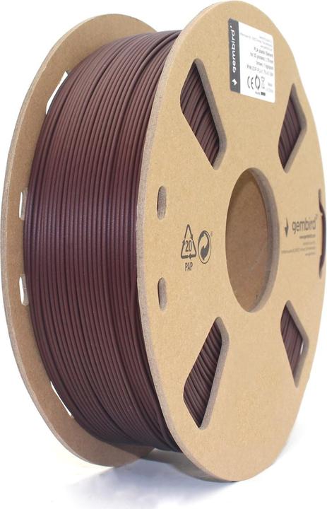 Actual product image Gembird Filament cassette PLA narrow spool (PLA, 1.75 mm, 1000 g, Brown)