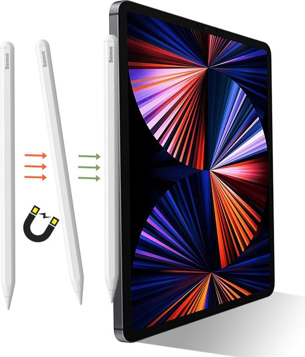 Image du produit Baseus Stylet actif à écriture fluide avec indicateurs LED (avec rejet de la paume) Blanc (Incluant : T