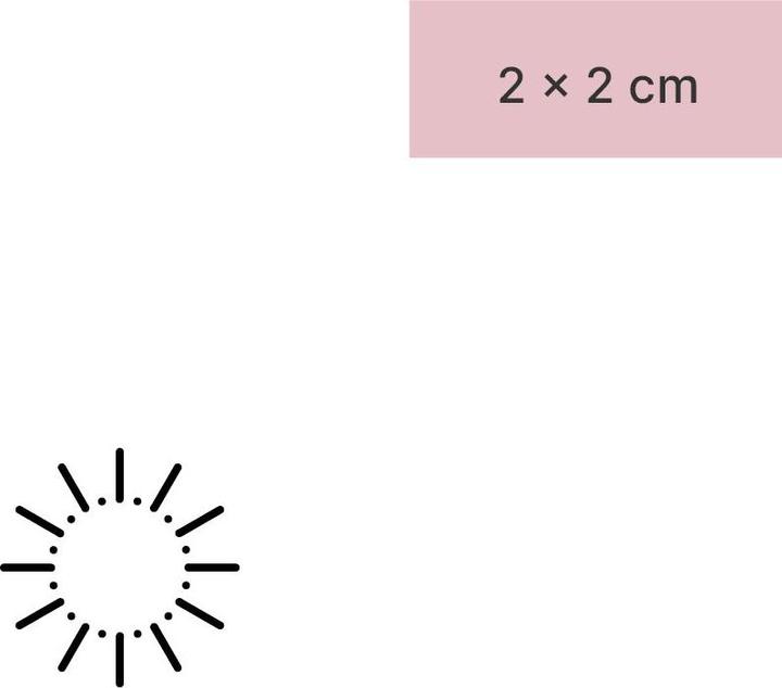 Produktbild minink Temporäres Tattoo – Sonne mit Punkten
