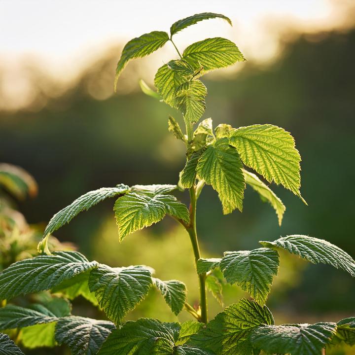 Actual product image Plant in a Box Rubus idaeus Malling Promise - set of 2 raspberry plants (50 cm)