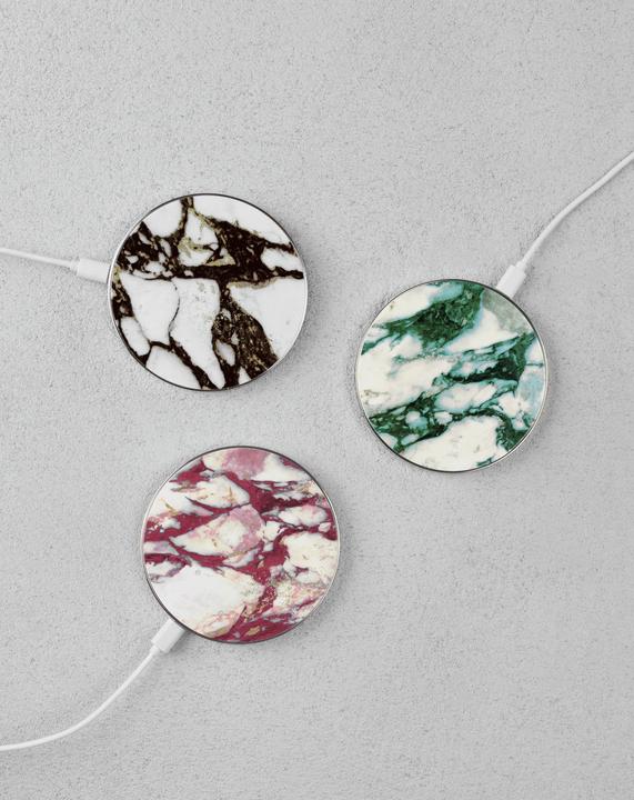 Actual product image iDeal Of Sweden iDeal Fashion QI Wireless Charger - Calacatta Emerald Marble (10 W)