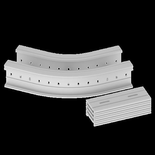 Produktbild Unex 67236-04 Flachbogen 45Â° 135x200 R300 aus U23X RAL7035