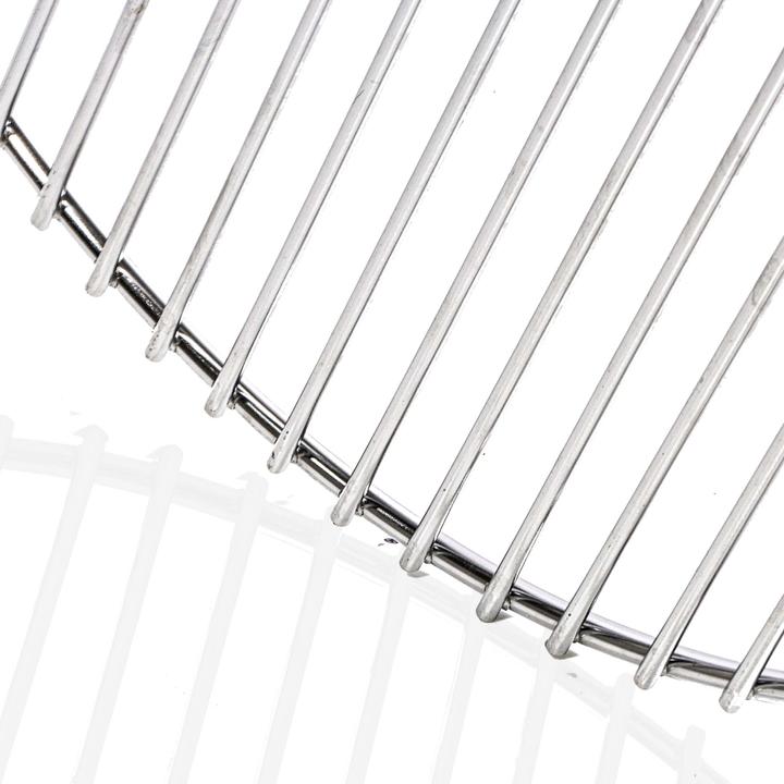 Image du produit Wiltec Grille BBQ Ronde Ø 44,5cm Acier inoxydable Barbecue Charbon de bois /à gaz Barbecue à boule G