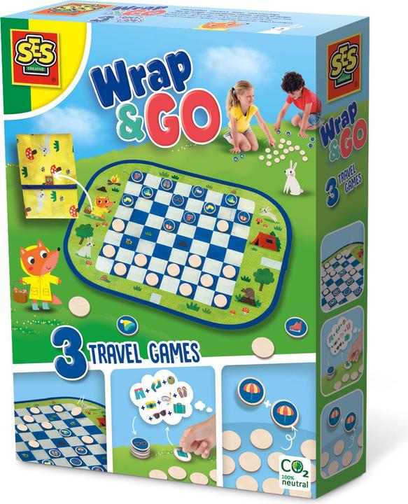 Image du produit Ses Jeux de voyage Wrap and Go, 3in1 (Anglais, Français, Néerlandais, Allemand)