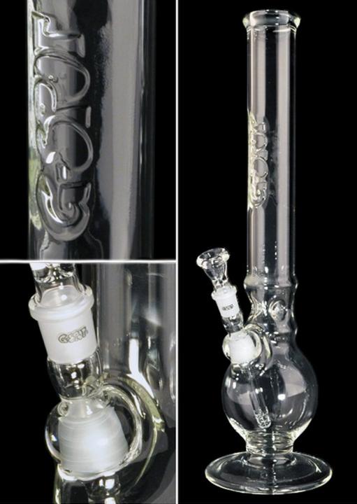 Actual product image Dexso G-Spot Ringball Ice Bong Flame Polished 3-piece 50cm 5mm
