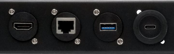 Actual product image Exsys 19" Rack panel, 1U, 12x D-type (XLR), with lacing bar (Accessories)