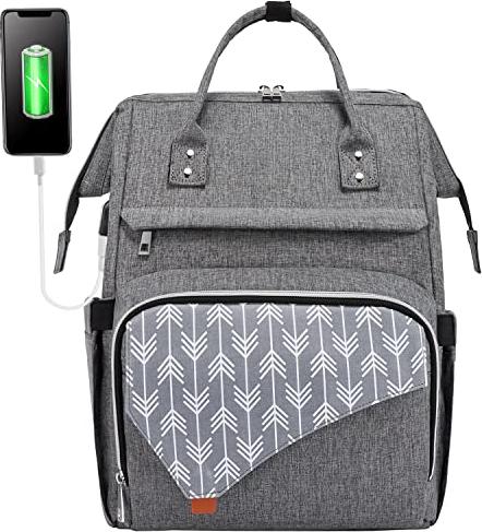 Image du produit Only-Bags.Store Sac à dos, sac à dos étanche pour ordinateur portable 15,6 pouces Sac à dos scolaire avec USB