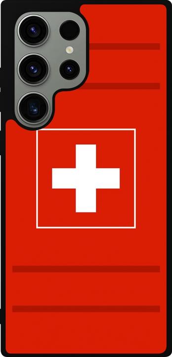 Actual product image PhoneLook Cover silicone black Euro 2020 Switzerland (Samsung Galaxy S23 Ultra)
