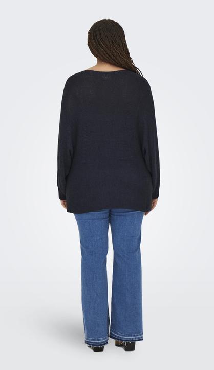 Actual product image Only Knit Fit Round Neck Plus Ribbed Cuffs Pullover Knitted Jumper (S)