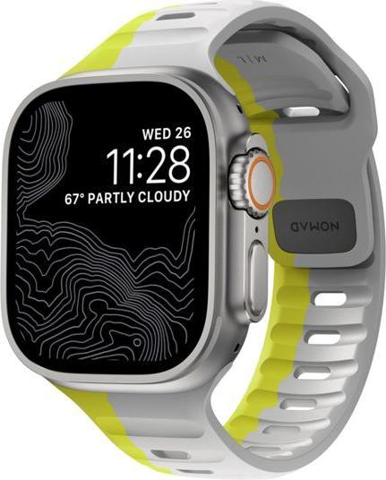 Produktbild Nomad Sport Band 42/44/45mm bicolor Lunar Gray/High Volta (Fluorkautschuk)