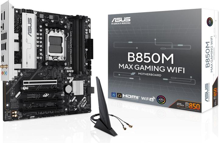 Produktbild ASUS MB B850M MAX GAMING WIFI (AM5, AMD B850, mATX)