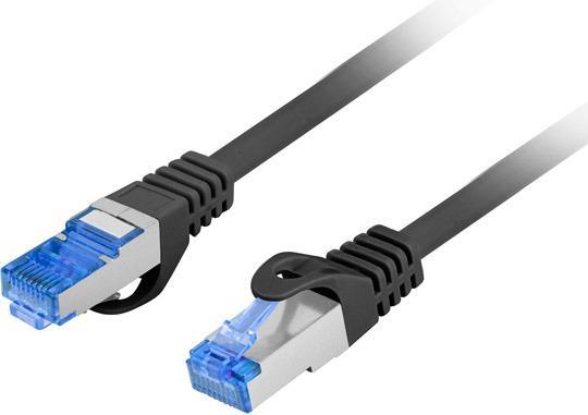 Actual product image Lanberg Patch Cable S/Ftp Cat.6a 5m Black Lszh (S/FTP, CAT6a, 5 m)