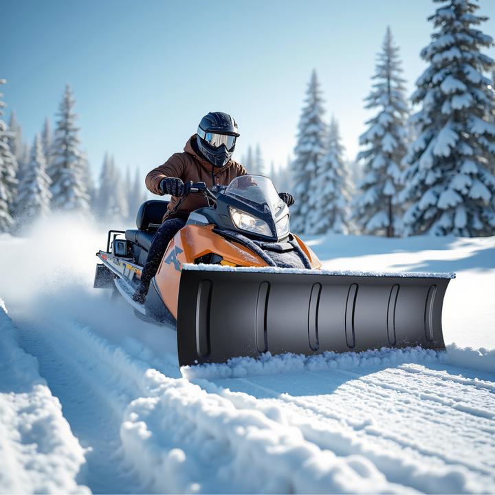 Image du produit Wiltec Lame de déneigement universelle 100x40 cm réglable Tracteur de pelouse Lame de déneigement Tracteur