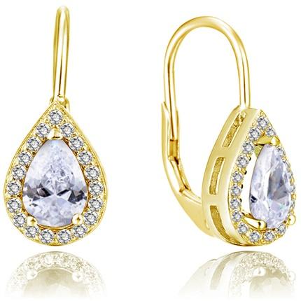 Produktbild Beneto Gold-plated earrings with clear zircons AGUC2228-GOLD