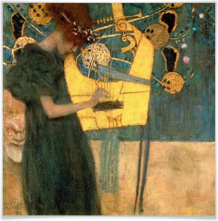 Image du produit Trenddeko Klimt - La musique (100 x 100 cm)