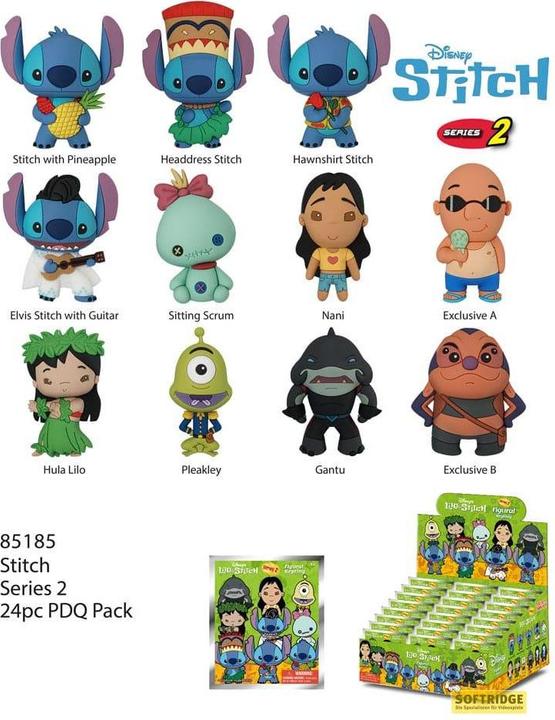 Monogram Int. Lilo & Stich série 2 présentoir porte-clés sac à dos (24)