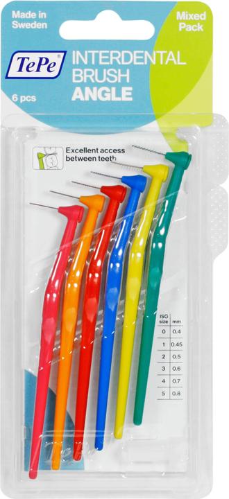 Image du produit TePe Brosses interdentaires Angle Mixed Pack ISO 0-5 (6 x, 0.80 mm)
