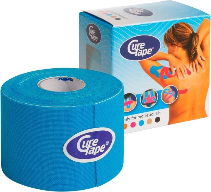 Cure Tape 5 m x 5 cm, wasserfest, blau (5 m)